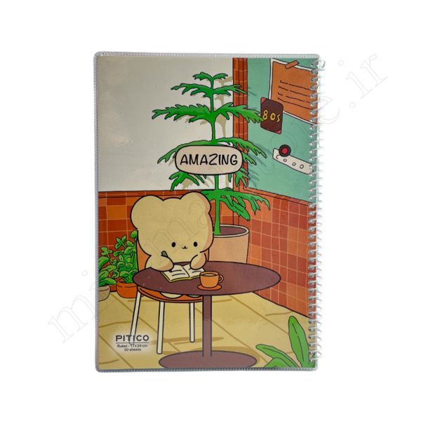 دفتر 60 برگ مجلد خطی فانتزی پیتیکو Pitico - Image 1