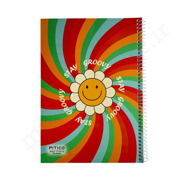 دفتر 80 برگ مقوایی پیتیکو Pitico Flower - Image 2