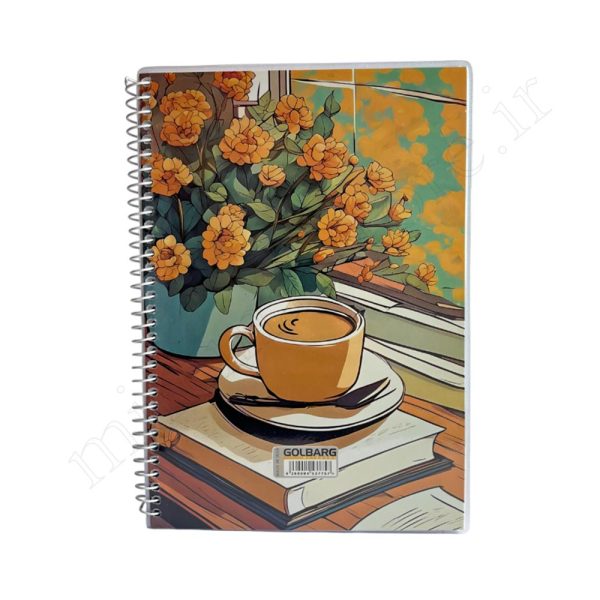 دفتر100برگ تک خط مجلد فنری گلبرگ GOLBARG - Image 6