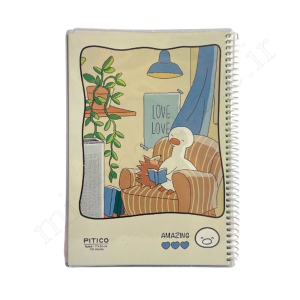 دفتر100برگ تک خط مجلدفنری پیتیکو PITICO-385 - Image 3