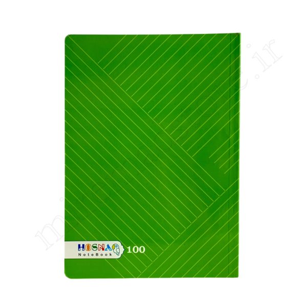 دفتر100برگ تک خط ته چسب مقوایی حسنا HOSNA - Image 1