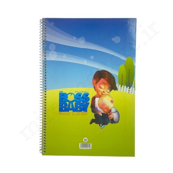 دفترنقاشی 50برگ جلدسخت مقوایی رحلی فنری GOLBARG-42 - Image 4