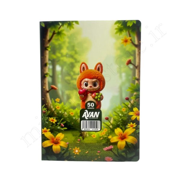 دفترنقاشی لبوبو 50برگ ته چسب آوان AVAN - Image 4