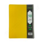 دفترنقاشی50برگ طلقی فنری وتوس VTOOS