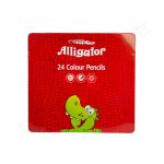 مداد رنگی 24 رنگ جعبه فلز الیگیتور Alligator