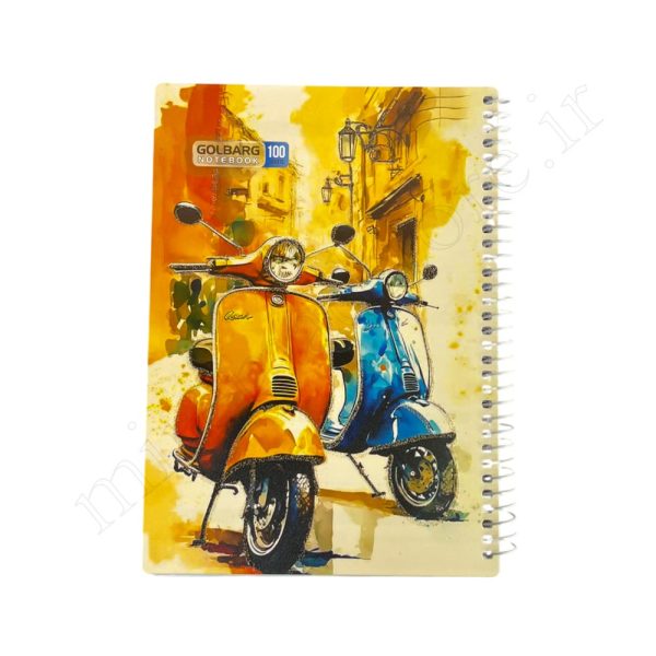 دفتر 100 برگ طلقی صدفی گلبرگ Golbarg - Image 1