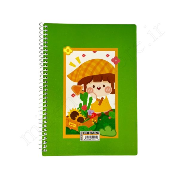 دفتر 100 برگ طلقی صدفی گلبرگ Golbarg - Image 4